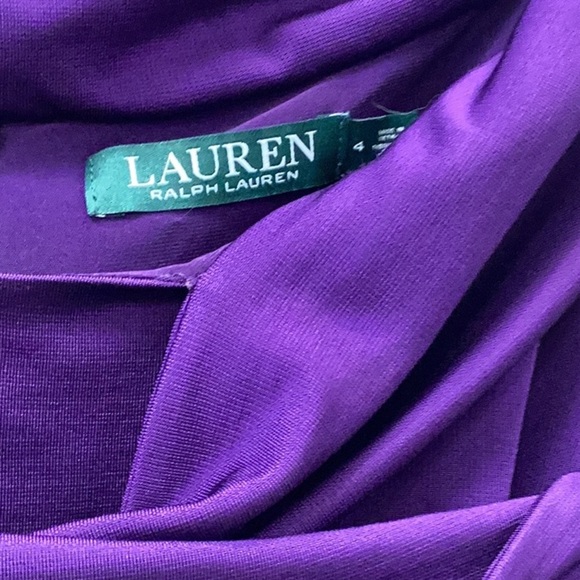 NWT Lauren Ralph Lauren Off The Shoulder Cocktail Dress Size 4 - Picture 5 of 9